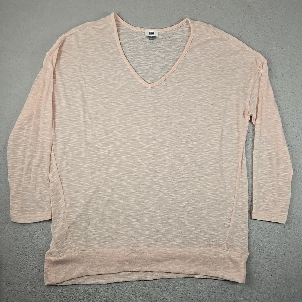 Old Navy Women's Pink Sheer‎ Sweater Size XL Oversized